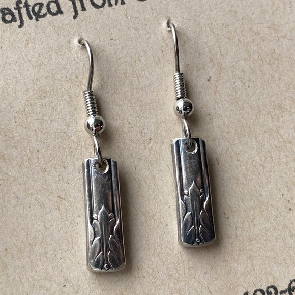 Earrings Made from Teaspoon Handles! NWT - Picture 1 of 3
